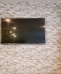 RoomMates RMK9026WP Natural Stacked Stone Peel and Stick Wallpaper Light Gray 47 81CAZBWnTL