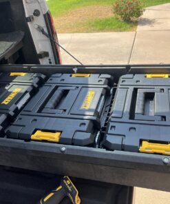 DEWALT TSTAK II Tool Box, 13 Inch, Flat Top, Holds Up To 66 lbs, Flexible Platforms for Stacking (DWST17807) 1 Count (Pack of 1) Flat Top Toolbox 34 81CAhaYBSL