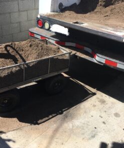 Gorilla Carts Heavy Duty Steel Dump Cart Garden Wagon w/Quick Release System, 1200 Pound Capacity, Removable Sides & Convertible Handle, Gray Finish 54 81CBJ74WkRL