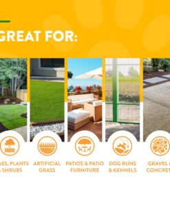 NaturVet – Yard Odor Eliminator – Eliminate Stool and Urine Odors from Lawn and Yard – Designed for Use on Grass, Plants, Patios, Gravel, Concrete & More – 31.6 oz Ready-to-Use with Nozzle Without Citronella 32 Fl Oz (Pack of 1) 24 81CF2NX6UdL