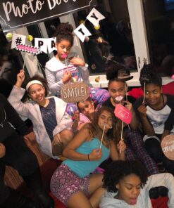 Big Dot of Happiness Chic Happy Birthday - Pink, Black and Gold - Birthday Photo Booth Props Kit - 20 Count 22 81CH8ZKTvsL