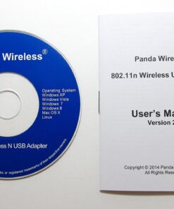 Panda Wireless PAU06 300Mbps Wireless N USB Adapter - w/High Gain Antenna - Win XP/Vista/7/8/10/11, Mint, Ubuntu, MX Linux, Manjaro, Fedora, Centos, Kali Linux and Raspbian 22 81CIjf2leuL