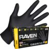SAS Raven Powder Free Nitrile Disposable Gloves | 7 Mil - Lg | Latex Free, Chemical + Puncture Resistant, Textured Grip, Single Use | for Automotive, Industrial, Janitorial, MRO, Food Service 7 81CJmz8GCZL