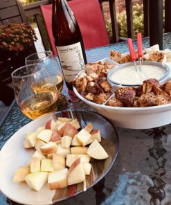 Electric Fondue Maker Deluxe Set w 4 Forks, Removable Serving Tray & Melting/Warming Setting - Great for Dipping Snacks Marshmallows Bread in Chocolate, Caramel, Cheese, Sauce - Appetizers & Desserts 25 81CM7jKRnZL