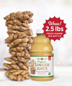 Organic Ginger Juice, 99% Pure Ginger Juice by The Ginger People – Drug Free Digestive Health, Original Flavor, Premium Quality Organic Ginger Juice, 32 Oz Organic-Ginger 32 Fl Oz (Pack of 1) 23 81CMEcd2kL