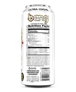 Bang Energy Black Cherry Vanilla, Sugar-Free Energy Drink, 16-Ounce (Pack of 12) 16 Ounce (Pack of 12) 32 81CMT0U HJL