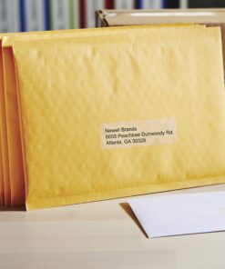 DYMO Authentic LW Clear Mailing Address Labels, DYMO Labels for LabelWriter Label Printers, 1-1/8" x 3-1/2", 1 Roll of 130 13 81CNGxyvfyS