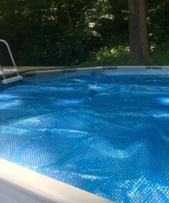 INTEX 28013E Solar Pool Cover: For 15ft Round Easy Set and Metal Frame Pools – Insulates Pool Water – Reduces Water Evaporation – Keeps Debris Out – Reduces Chemical Consumption 15 ft 30 81CO2muUJGL