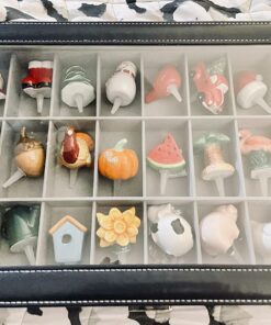 Watch Box Organizer Pillow Case 24 Slot Display Cases With Framed Glass Lid Elegant Contrast Stitching Sturdy and Secure Lock for Men Women Watch and Jewelry Large Holder Boxes 28 81CO6Rb0XLL