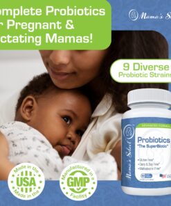 Mama’s Select Probiotics for Women Digestive Health, 9 Live Strains, Including Lactobacillus acidophilus, Adult Pre and Postpartum Gut Health Support, Weight Management, 10 Billion CFUs, 60 Capsules 18 81COFo0CTzL