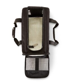 Amazon Basics Soft-Sided Mesh Pet Travel Carrier for Dog, Cat, Medium, 16.5"L x 9.4"W x 9.8"H, Black Without Wheels 33 81COqHE39uS