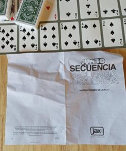 Jax Giant (aka Jumbo) SEQUENCE Game - Tube Edition with Cushioned Mat (27" x 32") Cards and Chips, Package Colors May Vary. Giant (aka Jumbo) tube Standard Packaging 36 81CPAvWE3L