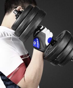 INBIKE Cycling Gloves for Men and Women with 5MM Shock-Absorbing Gel Pad, Anti-Slip Half-Finger Bike Gloves for MTB Biking Bicycle and Riding Blue XX-Large 14 81CQ8zBp8SL