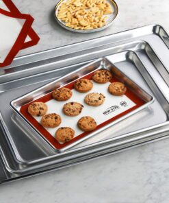 New Star Foodservice | Commercial-Grade Bun/Sheet Pan 18-Guage (9 x 13 x 1 inch (Quarter Size)) 9 x 13 x 1 inch (Quarter Size) 34 81CQF4PtZwL