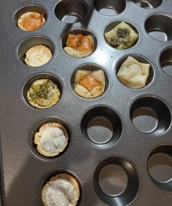 Wilton Perfect Results Non-Stick Mega Mini Muffin Pan & Mini Cupcake Pan, 48-Cup Pan, Steel Mega - Mini 48-Cup Muffin Baking Pan 34 81CQOQOrpNL