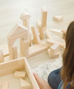 Melissa & Doug Standard Unit Solid-Wood Building Blocks With Wooden Storage Tray (60 pcs) - Classic Blocks For Toddlers Ages 3+ 37 81CQfRZUWnL