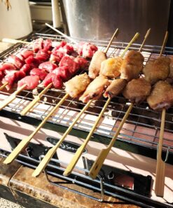 Fire Sense 60450 Yakatori Internal Grates Charcoal Chrome Cooking Grill Japanese Table BBQ Handmade Using Clay Adjustable Ventilation For Outdoor Barbecues Camping Traveling - Large - Tan 38 81CSMZGqUXL