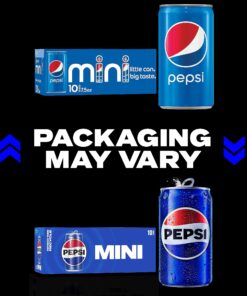 Pepsi Soda, Mini Cans, 7.5 Ounce (Pack of 10) 20 81CU8zGE2qL