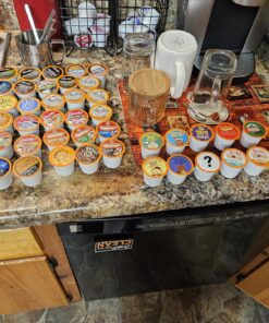 Two Rivers Coffee Flavored Coffee Pods Compatible with Keurig K Cup Brewers, Assorted Variety Pack Flavored Coffee, 40 Count Assorted Flavored Variety 40 Count (Pack of 1) 47 81CUBaZyqL