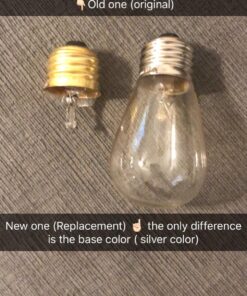 20 Pack S14 Clear Bulbs 11 Watt Warm Replacement Incandescent Glass Light Bulbs with E26 Medium Base for Indoor and Outdoor Commercial Grade Outdoor Patio Vintage String Lights 30 81CV7eJJeGL