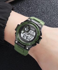 FANMIS Mens Military Multifunction Digital LED Watch Electronic Waterproof Alarm Quartz Sports Watch Green 25 81CVa nqkaL
