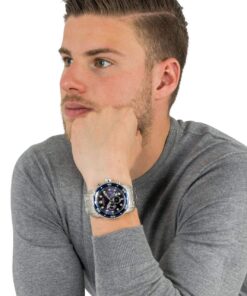 Invicta Men's Pro Diver Collection Chronograph Watch 48mm Silver & Blue 24 81CVx28VtLL 1