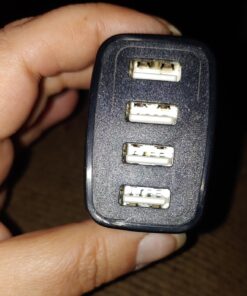 Wall Charger, USB Charger Adapter, AILKIN 4.8A 4Multi Port Fast Charging Station Power Base Block Plug Cube Brick for iPhone 15 14 SE 13 12 11Pro Max/XR/XS/8Plus, Samsung A14/A13/S23/S22 Kindle Plug Black 1 42 81CXGKruySL