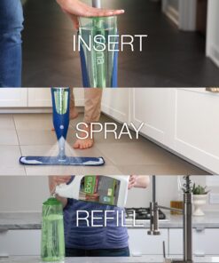 Bona Multi-Surface Hard Floor Cleaner Spray Mop Cartridge - 34 fl oz - Unscented - Refillable - Residue-Free Floor Cleaning Solution for Bona Spray Mops - Stone, Tile, Laminate, and Vinyl Floors 12 81CXgtFawzL