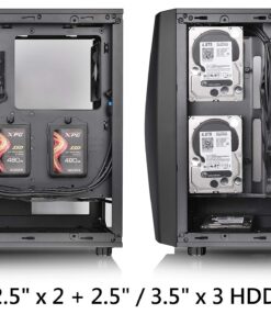 Thermaltake Commander C34 Motherboard Sync ARGB ATX Mid Tower Computer Chassis with 2 200mm ARGB 5V Motherboard Sync RGB Front Fans + 1 120mm Rear Black Fan Pre-Installed CA-1N5-00M1WN-00 22 81CXnDHYCgL