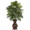 Nearly Natural 6661 Areca Palm with Urn Silk Plant,Green,35" x 12" x 12" 24 81CZOS52eXL