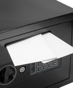 Barska AX11934 Compact 0.57 Cubic Ft Digital Multi-User Keypad Security Business Depository Drop Safe with Front Load Drop Box for Money, Cash & Mail Lock Box Compact Drop Slot 23 81CZyLMwogS