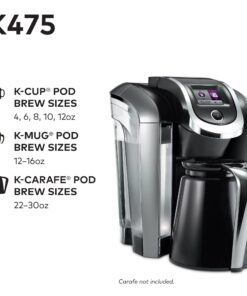 Keurig K475 Coffee Maker, Single Serve K-Cup Pod Coffee Brewer, Programmable Brewer, Black 24 81CaJHabhbL