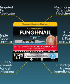 Fungi-Nail Pen Applicator Anti-Fungal Solution, Kills Fungus That Can Lead to Nail & Athlete’s Foot with Tolnaftate & Clinically Proven to Cure and Prevent Fungal Infections | 0.10 Fl Oz (Pack of 1) 0.10 Fl Oz (Pack of 1) 14 81Caft8luCL