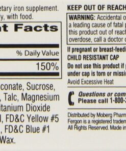 Alternative view of Fergon Iron Supplement, Tablets, 100 Count (Pack of 3)