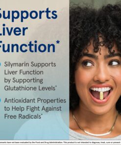 Jarrow Formulas Milk Thistle 150 mg With 30:1 Standardized Silymarin Extract, Dietary Supplement for Liver Function Support, 200 Veggie Capsules, 66-200 Day Supply 200 Servings (Pack of 1) 35 81CgHiXhe4L