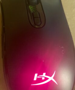 HyperX Pulsefire Core - RGB Gaming Mouse, Software Controlled RGB Light Effects & Macro Customization, Pixart 3327 Sensor up to 6,200DPI, 7 Programmable Buttons, Mouse Weight 87g,Black Black 32 81Ci lqPOAL