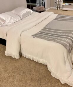 King Koil Luxury Air Mattress Queen with Built-in Pump for Home, 20” Queen Size Inflatable Airbed Luxury Double High Adjustable Blow Up Mattress, Durable - Portable and Waterproof, Black 20 Inch 46 81Cj9nmyyqL