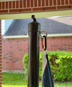 Camco Camper/RV Hitch Mount Flagpole Holder | Holds Flagpoles Up to 2.3” in Diameter & Fits Standard 2” Hitch Receivers | Powder-Coated Finish (51611) 32 81CjOdL ZL 2