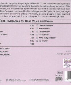 Flegier: Melodies for Bass Voice and Piano Flégier: Mélodies for Bass Voice & Piano 4 81CmDjIJMBL