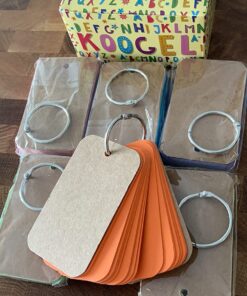 Koogel 300 Pieces 2.2 x 3.5 Inches Multicolor Kraft Paper Binder Ring Easy Flip Flash Card/Study Cards/Memo Scratch Pads/Bookmark/DIY Greeting/Index Card Stock/Note Card(50 Sheets per Set) 300 --multicolored 67 81CoN8TLDtL