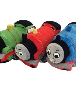Jay Franco Thomas & Friends Plush Stuffed Toddler Pillow Buddy-Kids Super Soft Polyester Microfiber, 15 inch (Official Mattel Product), Thomas 24 81Col6VKkPL