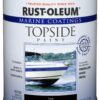 Rust-Oleum, Black, 207006 Marine Topside Paint, 1-Quart, 32 Fl Oz (Pack of 1) 32 Fl Oz (Pack of 1) Marine Topside Enamel Paint 18 81Cp4MmuvfL