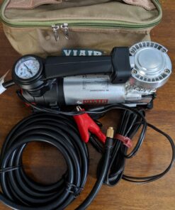 VIAIR 88P - 00088 Portable Compressor Kit with Alligator Clamps, Tire Inflator, Tire Air Pump, 12V, 120 PSI, for Up to 33 Inch Tires Air Compressor 55 81Cq4Km iwL