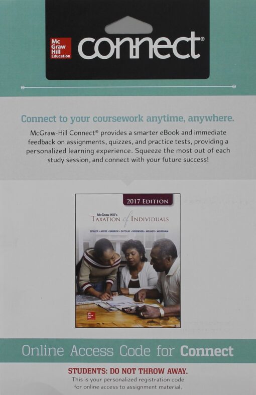 Connect 1- Semester Access Card for McGraw-Hill's Taxation of Individuals 2017 Edition, 8e