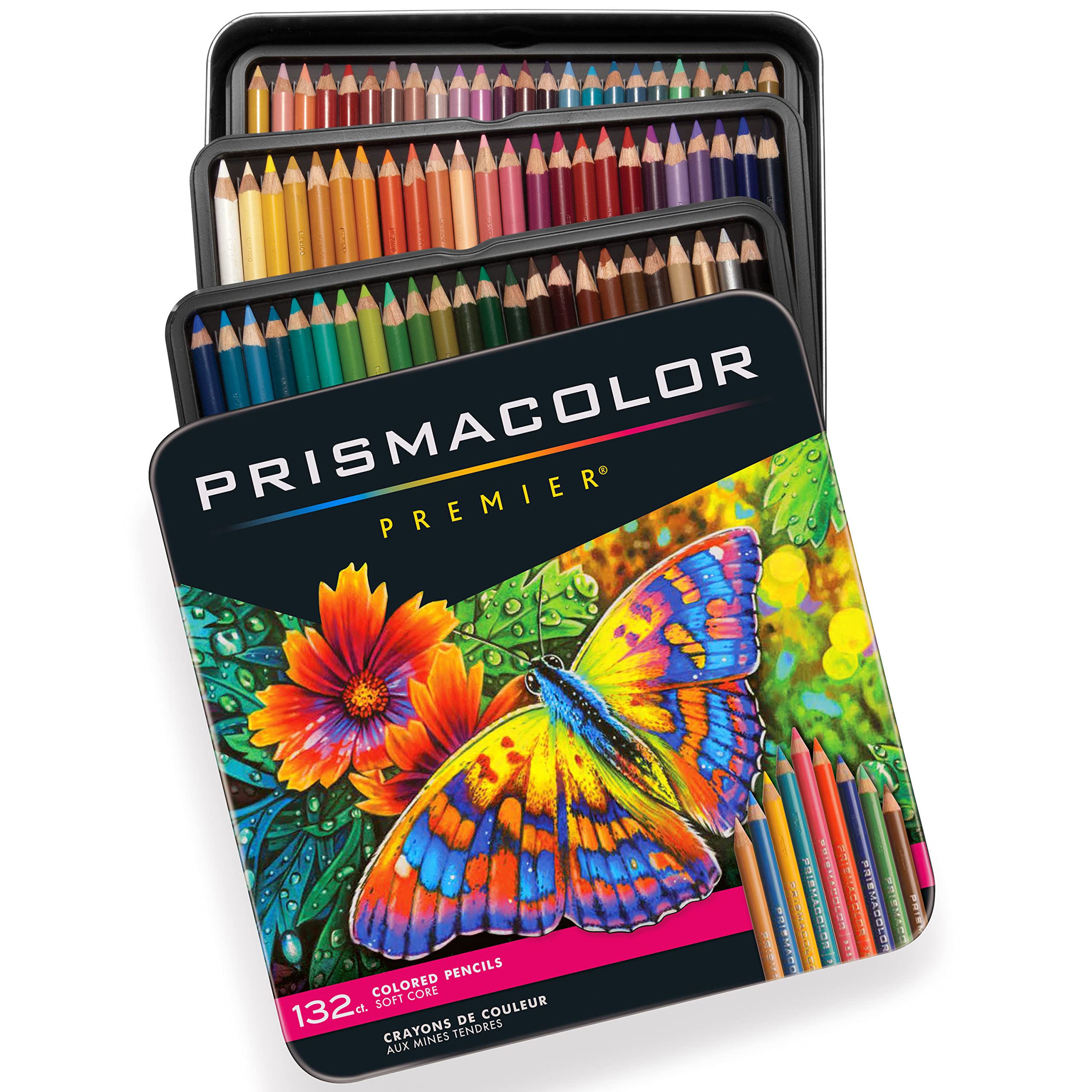 Prismacolor Colored Pencils, Premier Soft Core Pencils, Assorted, 132 Count 132 Count (Pack of 1) 2 Prismacolor Colored Pencils, Premier Soft Core Pencils, Assorted, 132 Count 132 Count (Pack of 1) - Image 2