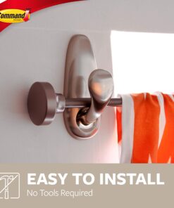 Command FC13-BN FBA_FC13-BN Forever Classic Metal, Large, Brushed Nickel, 1-Hook (FC13-BN-ES) 33 81CsTrKRreL