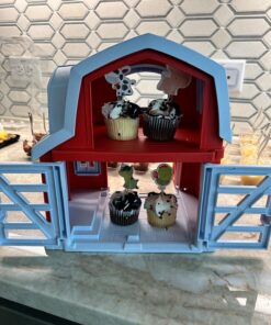 Green Toys Farm Playset - 13 Piece Pretend Play, Motor Skills, Language & Communication Kids Role Play Toy. No BPA, phthalates, PVC. Dishwasher Safe, Recycled Plastic, Made in USA, Red, Pack of 1 33 81CwTcoLL