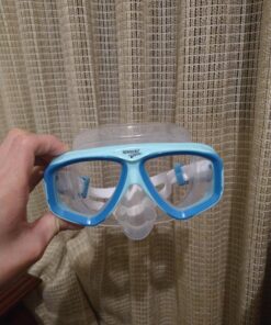 Speedo Unisex-Adult Adventure Swim Mask Blue 18 81CyqsRNQvL