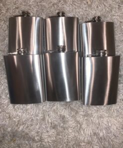 Gifts-Infinity 8 oz Hip Stainless Flask Set of 6 with Funnel 21 81Cz PiovFL