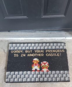 getDigital Your Princess is in Another Castle Funny Welcome Doormat for Gamers, Nerds and Geeks - 23.62 x 15.75 inch, 100% Natural Coco Coir Fibres 15 81CzFKGDyYL